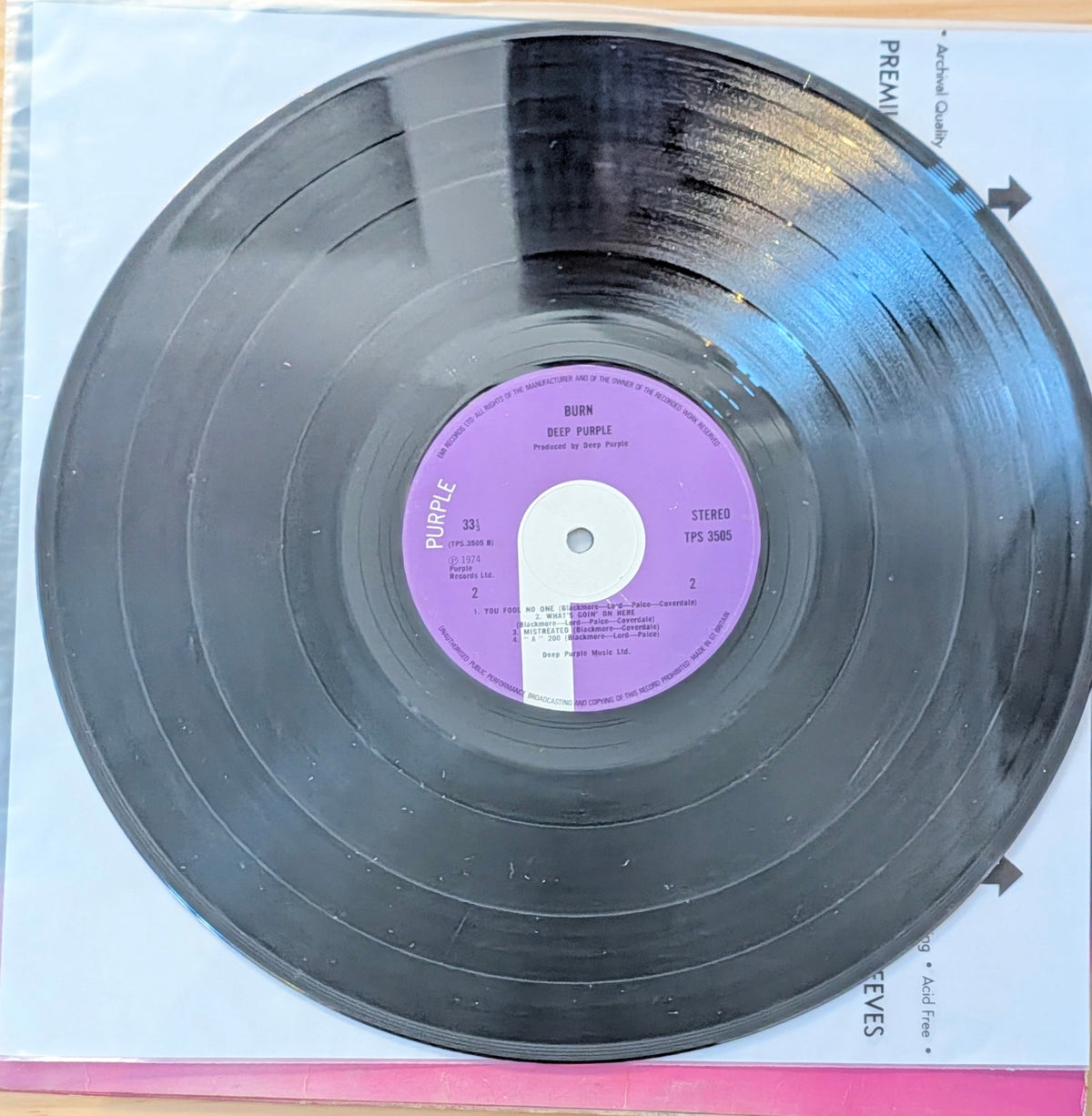 Deep Purple - Burn - Signed 1LP Vinyl