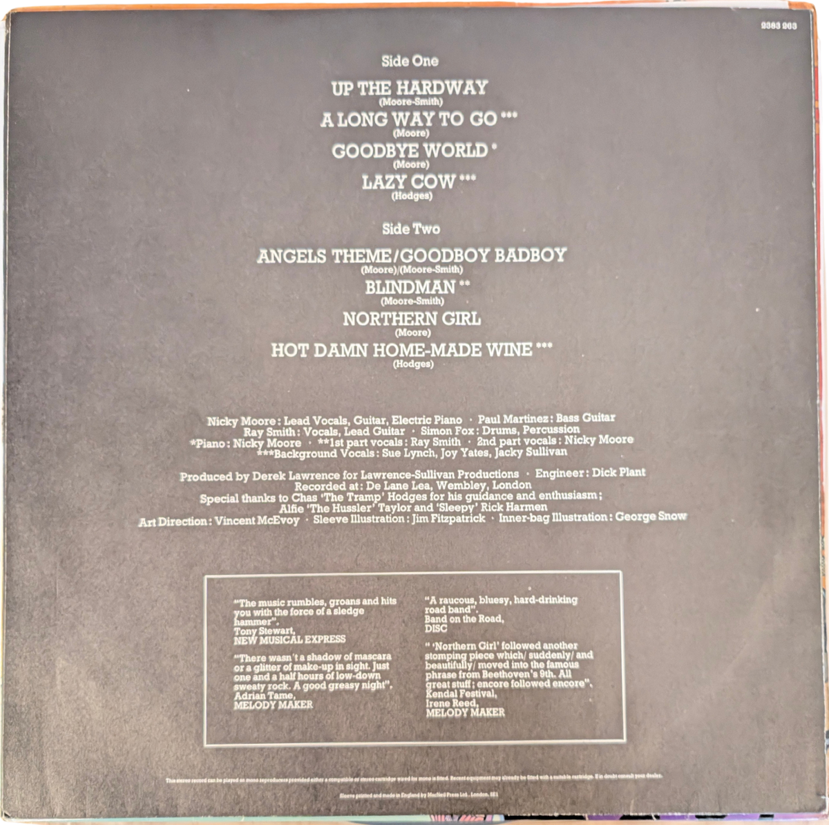 Hackensack - Up the Hardway - 1LP Vinyl