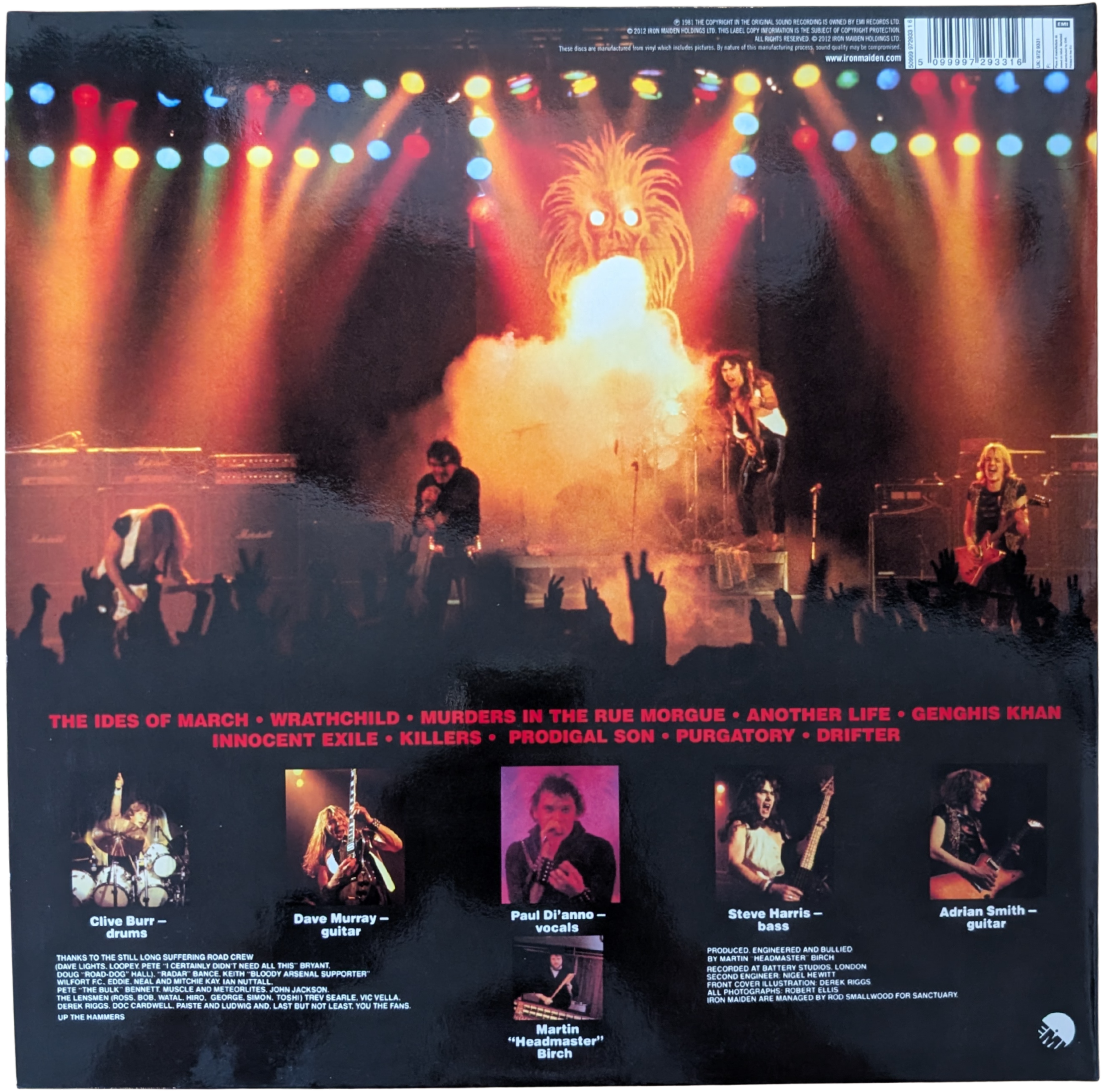 Iron Maiden - Killers LIMITED EDITION PICTURE DISC