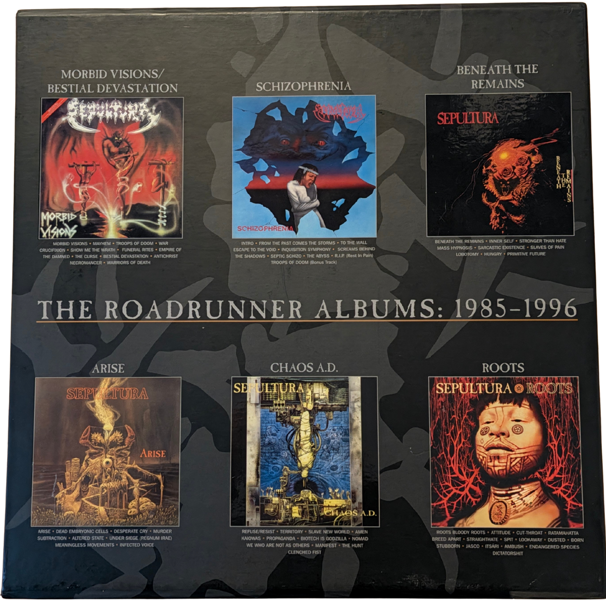Sepultura - The Roadrunner Albums: 1985-1996 - 6LP Coloured Vinyl - RARE