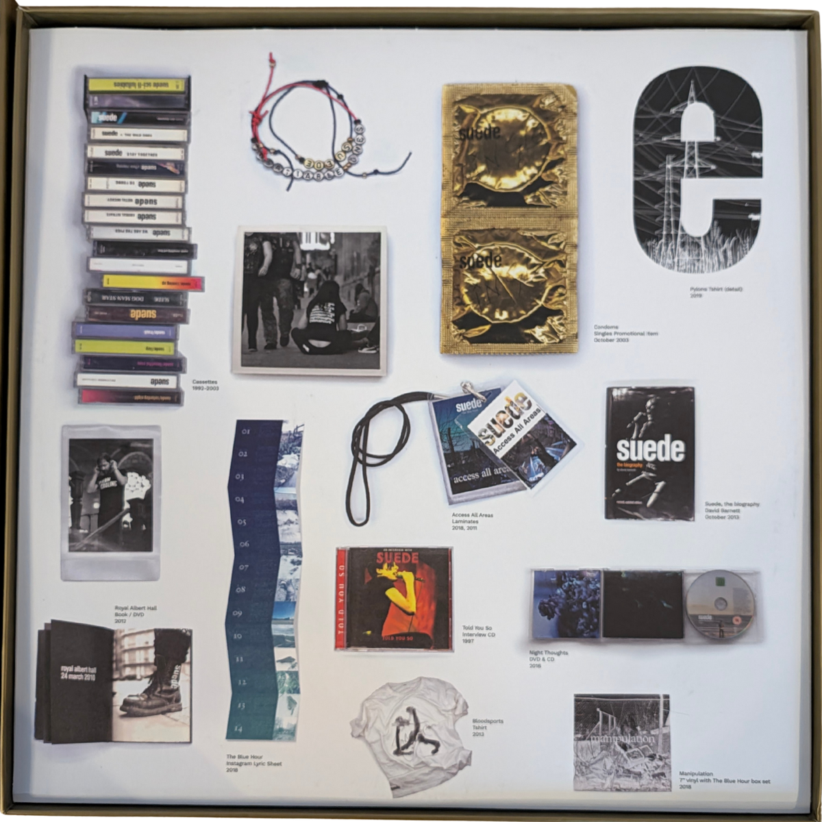 Suede - Autographs - The Best of Suede - Signed 6LP White Vinyl Box Set
