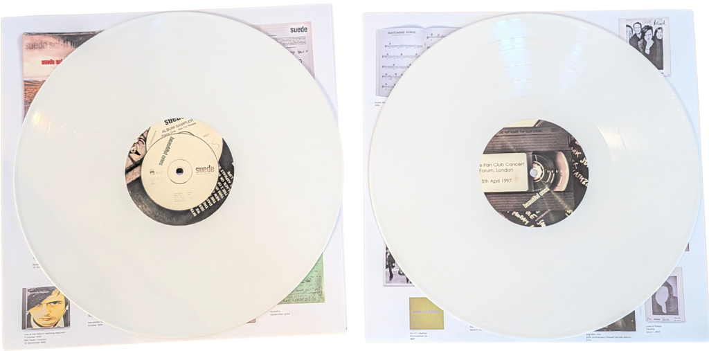 Suede - Autographs - The Best of Suede - Signed 6LP White Vinyl Box Set