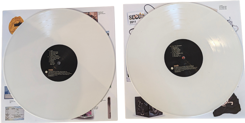 Suede - Autographs - The Best of Suede - Signed 6LP White Vinyl Box Set