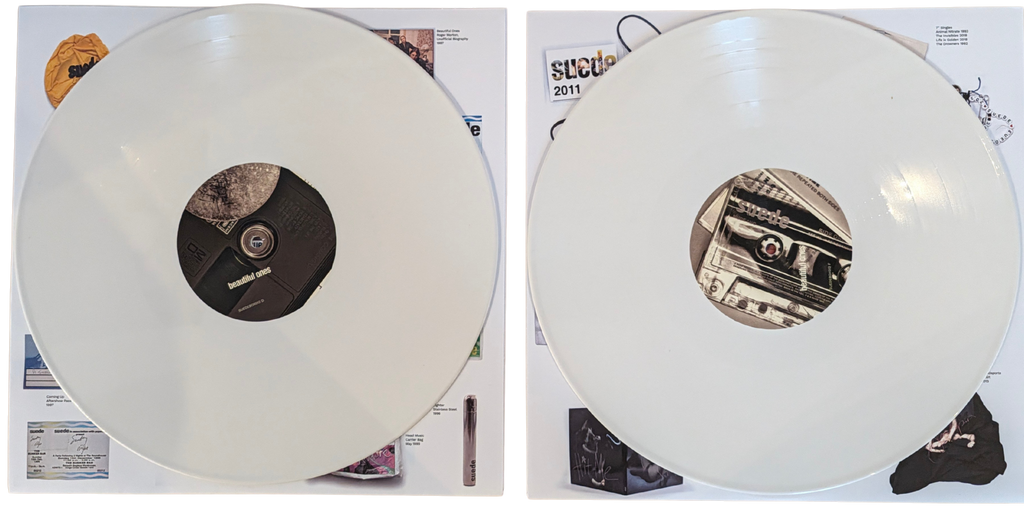 Suede - Autographs - The Best of Suede - Signed 6LP White Vinyl Box Set