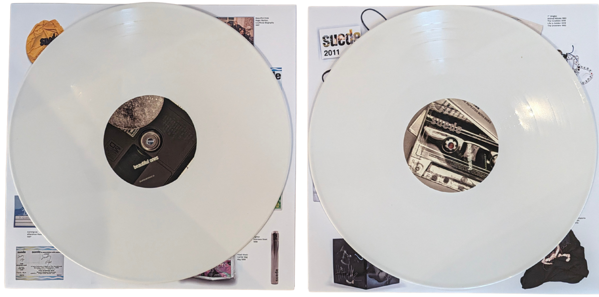 Suede - Autographs - The Best of Suede - Signed 6LP White Vinyl Box Set
