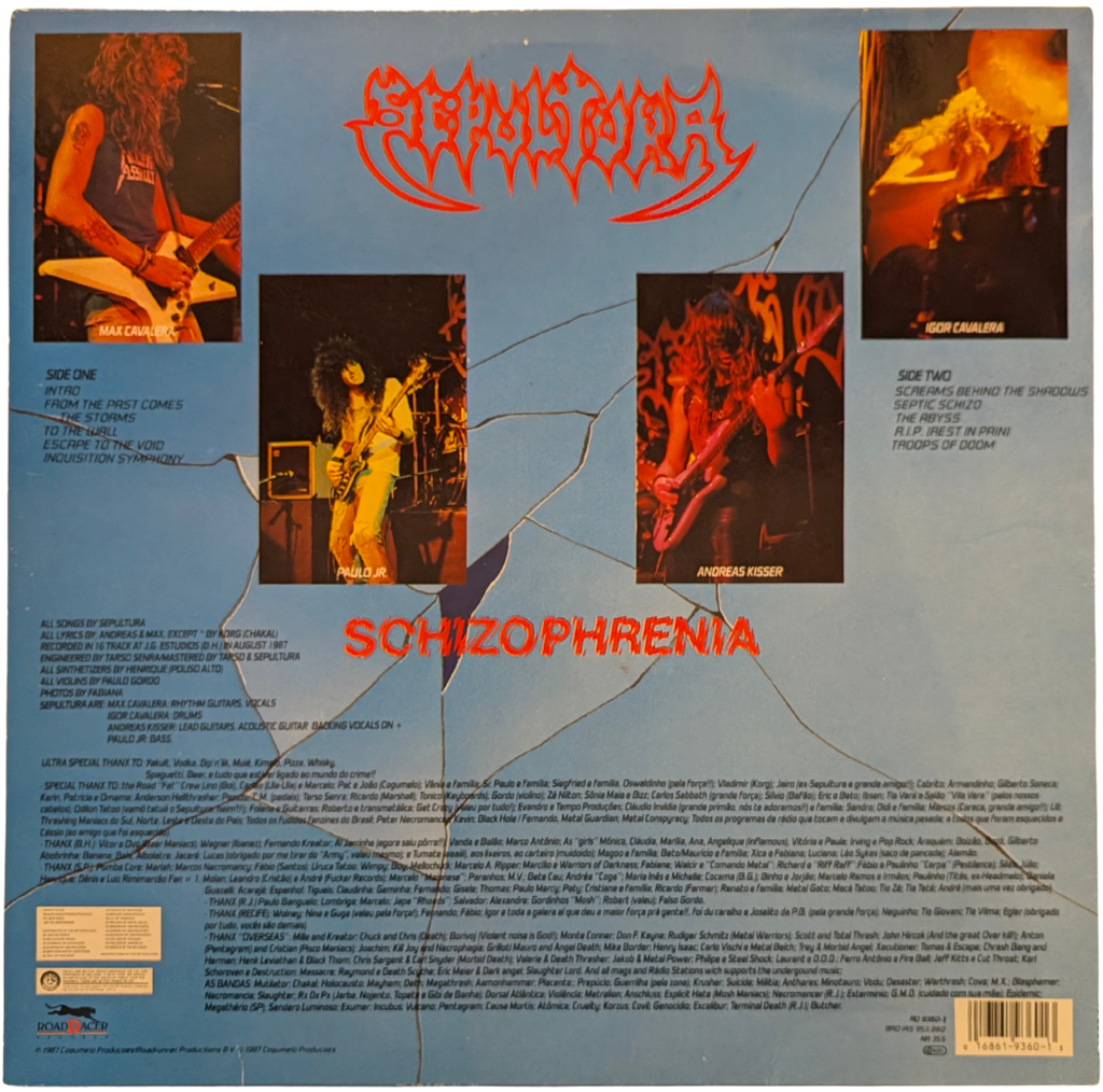 Sepultura - Schizophrenia - 1LP Vinyl