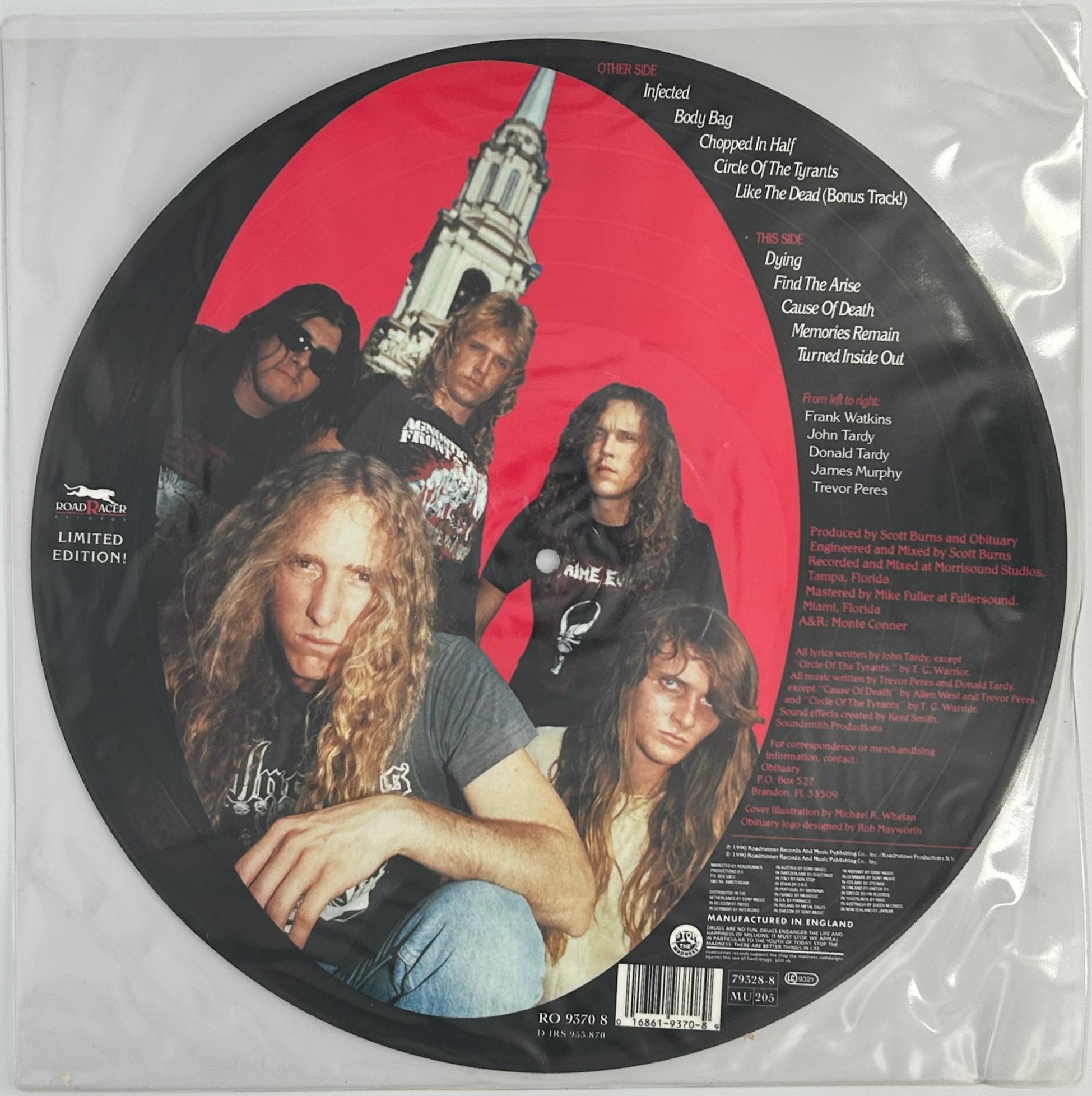 洋楽 OBITUARY cause of death Obituary – Cause of Death Signed Picture Disc LP (1990) | The
