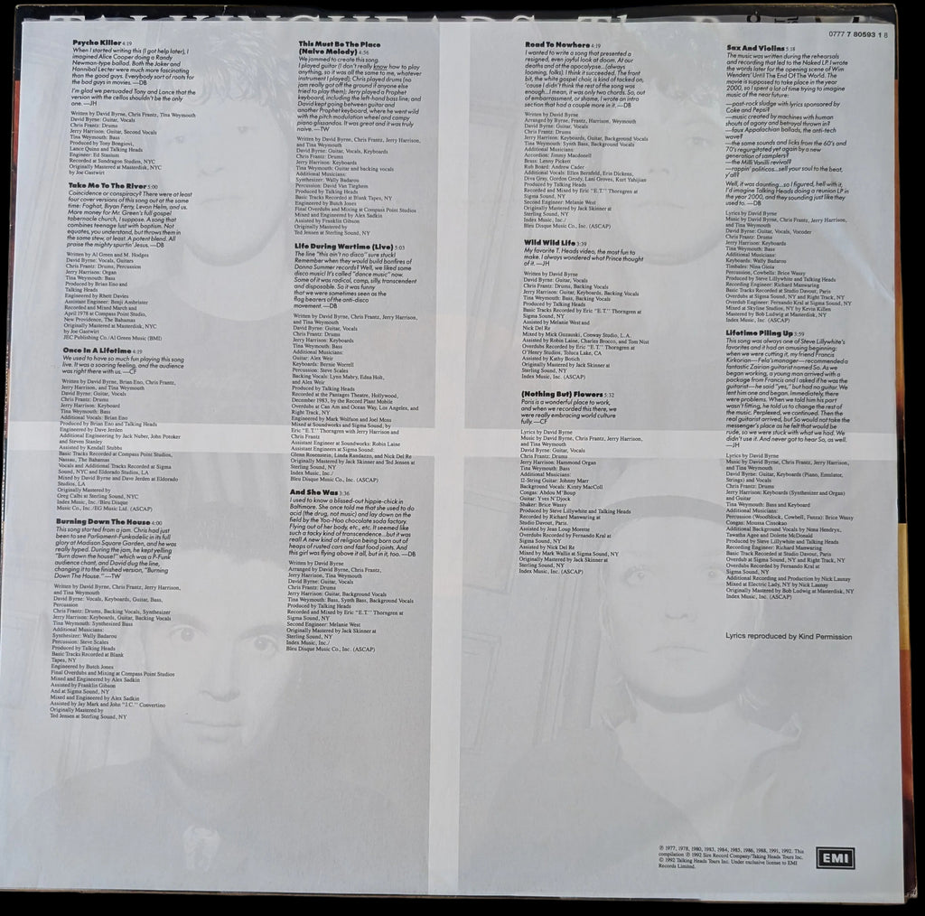 Talking Heads: The Best of - Once in a Lifetime - 2LP Vinyl