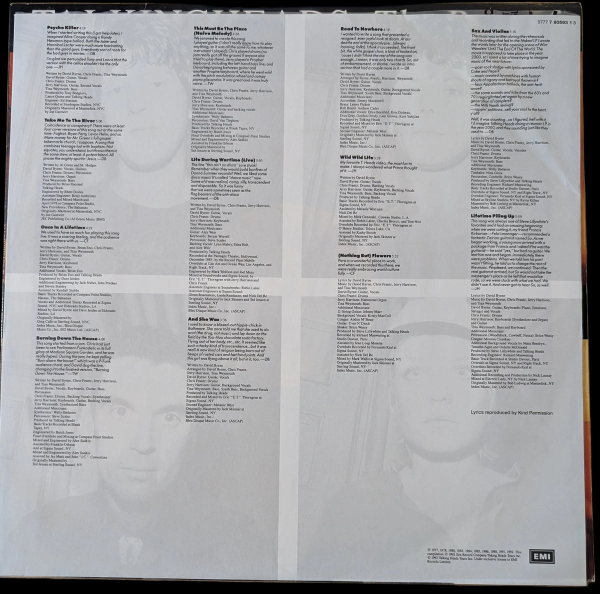 Talking Heads: The Best of - Once in a Lifetime - 2LP Vinyl