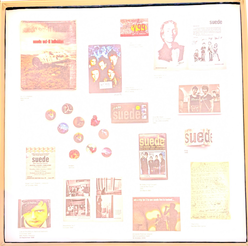 Suede - Autographs - The Best of Suede - Signed 6LP White Vinyl Box Set