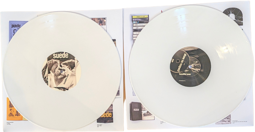 Suede - Autographs - The Best of Suede - Signed 6LP White Vinyl Box Set