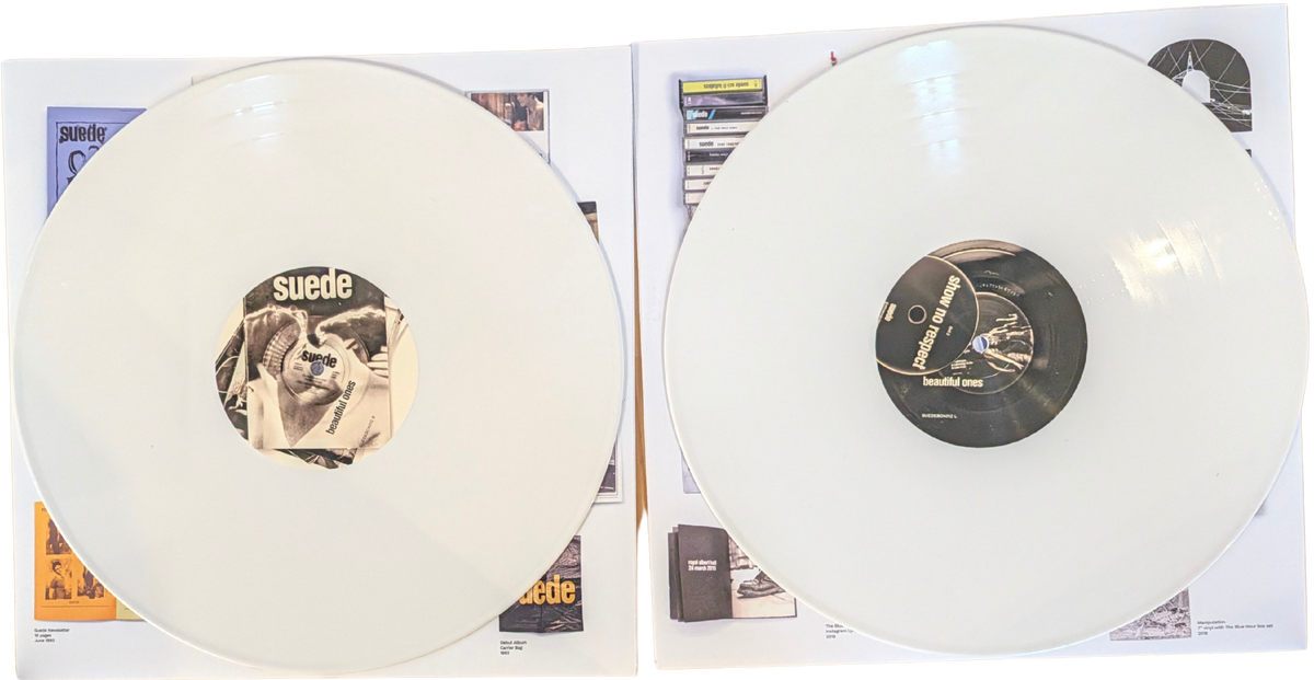 Suede - Autographs - The Best of Suede - Signed 6LP White Vinyl Box Set