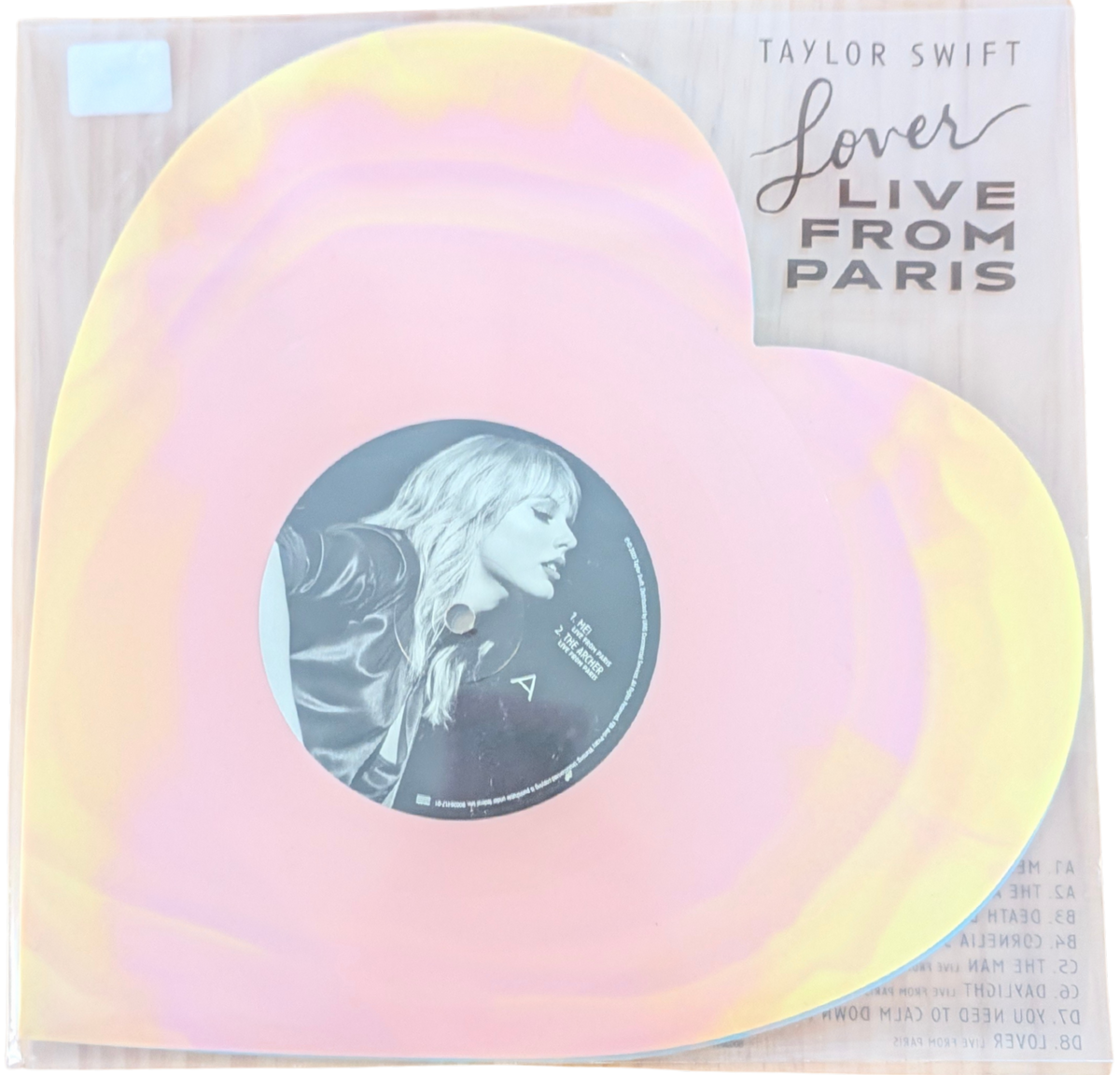 Taylor Swift - Lover (Live from Paris) - Heart Shaped Vinyl - Limited Edition