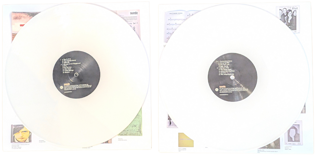 Suede - Autographs - The Best of Suede - Signed 6LP White Vinyl Box Set