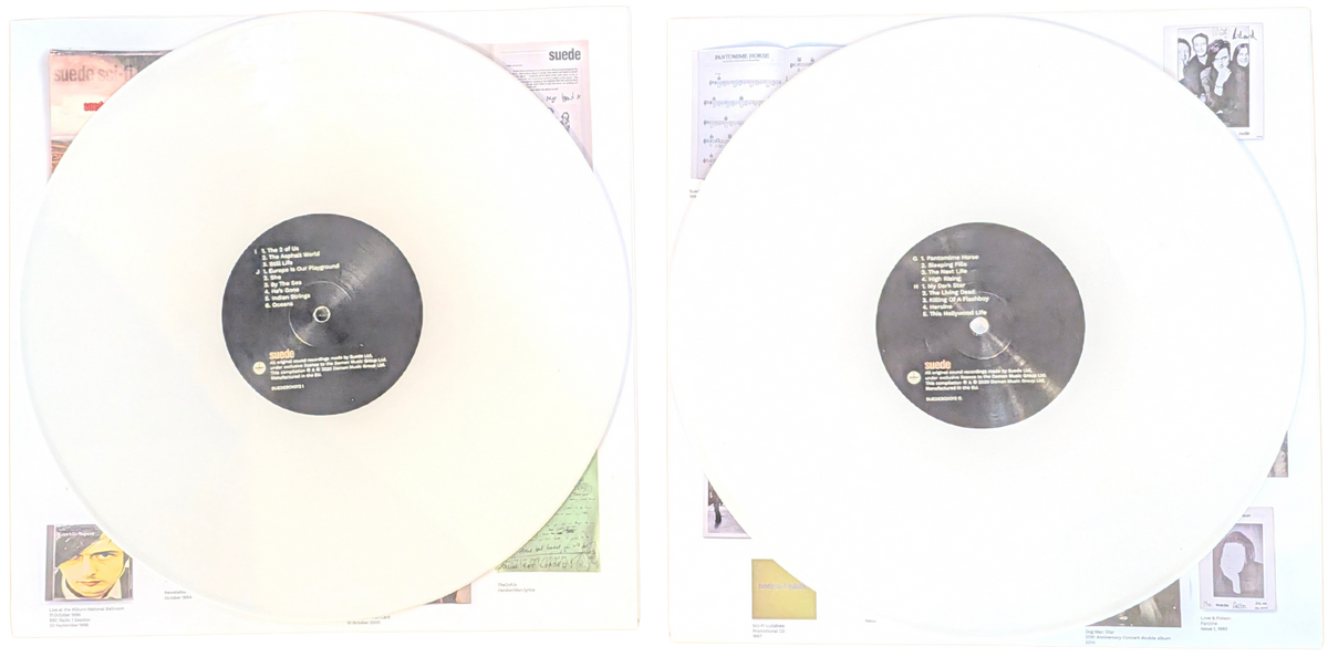 Suede - Autographs - The Best of Suede - Signed 6LP White Vinyl Box Set