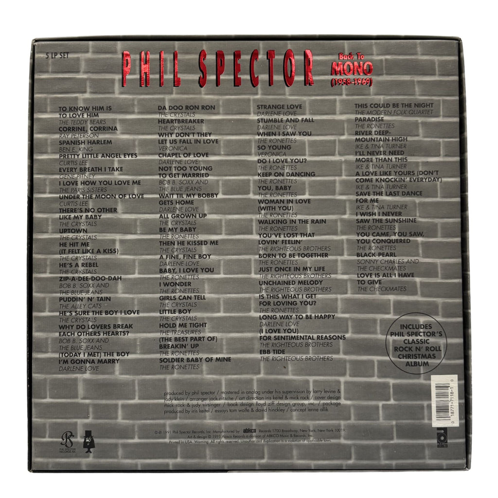 Phil Spector Boxset - 'Back To Mono (1958-1969)'