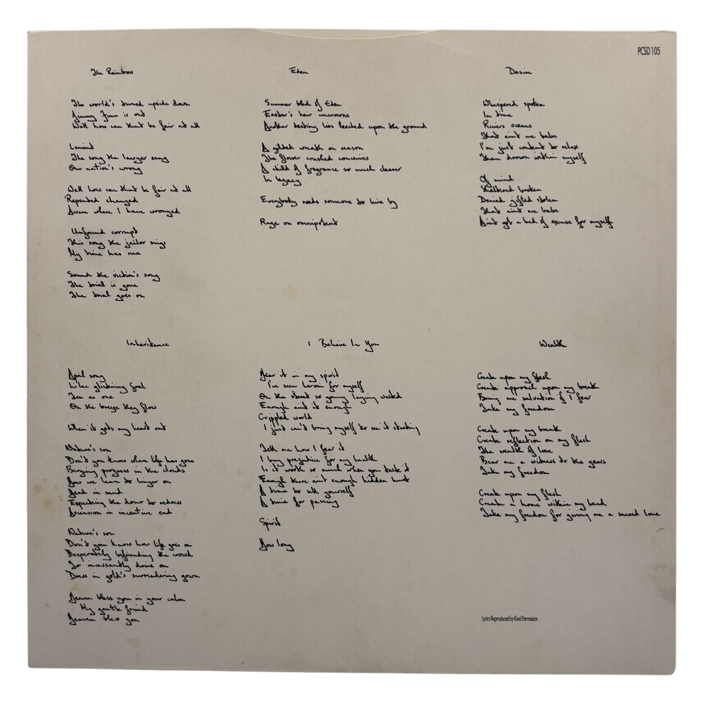 Talk Talk - 'Spirit Of Eden'